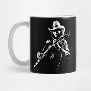 Black image hank singer art Mug